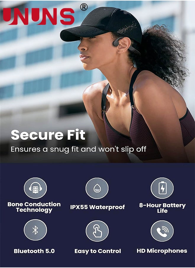 Bone Conduction Headphones,Open-Ear Wireless Bluetooth Workout Headphones With Mic,Swimming Professional Waterproof Headset,Earphones For Sports,Running,Gym,Hiking,Cycling,Drving