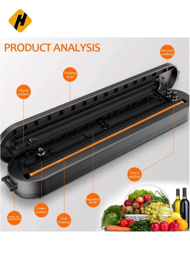 Vacuum Sealer machine, Compact Automatic Air Sealing System Preservation,Automatic Food Sealing Machine Vacuum Air Sealing System for Food Storage and Food Preservation