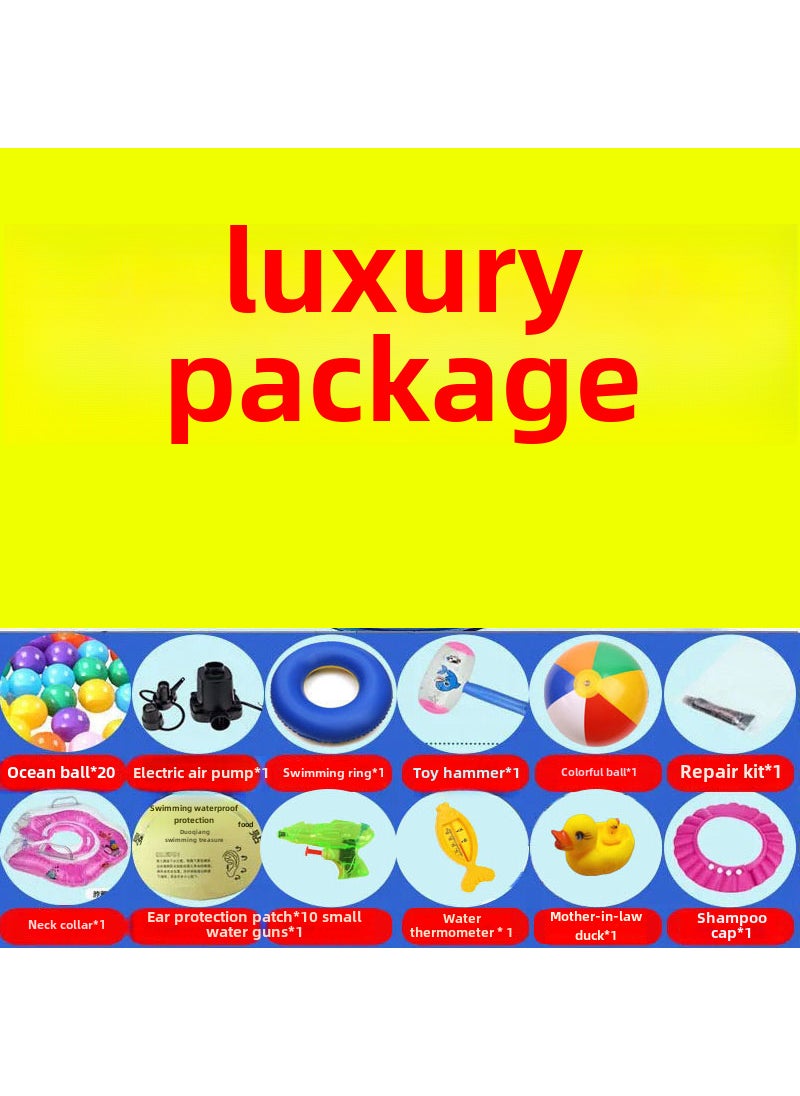 1 x 5 pcs Inflatable Kids Pool Factory Stock Baby Bathing Deluxe Package