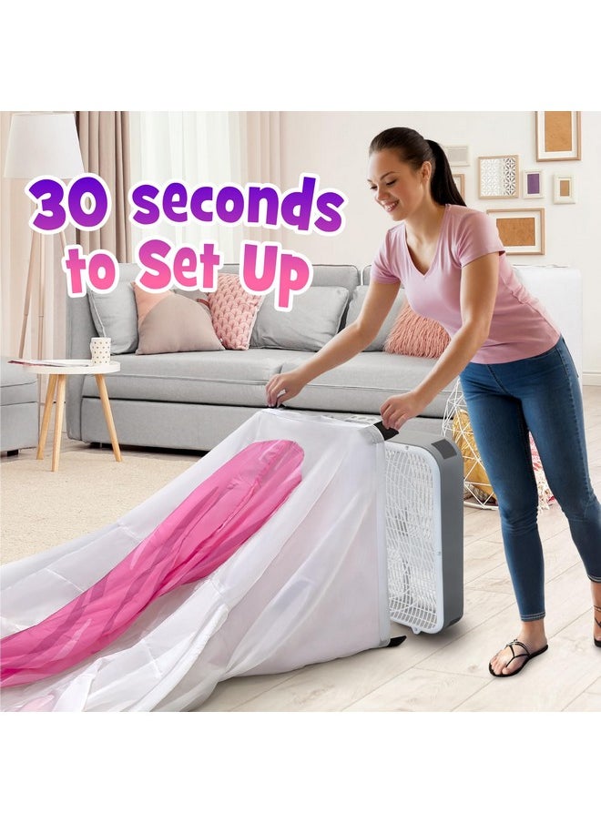 Light-Up Air Tent, Inflatable Blow Up Tent - Unicorn Toys, 30 Seconds Setup - Kids Toys, Age 3 4 5 6 7 8 Years Old - Fort Building - Birthday Gift Idea For Boys And Girls Ages 4-6 (Unicorn)