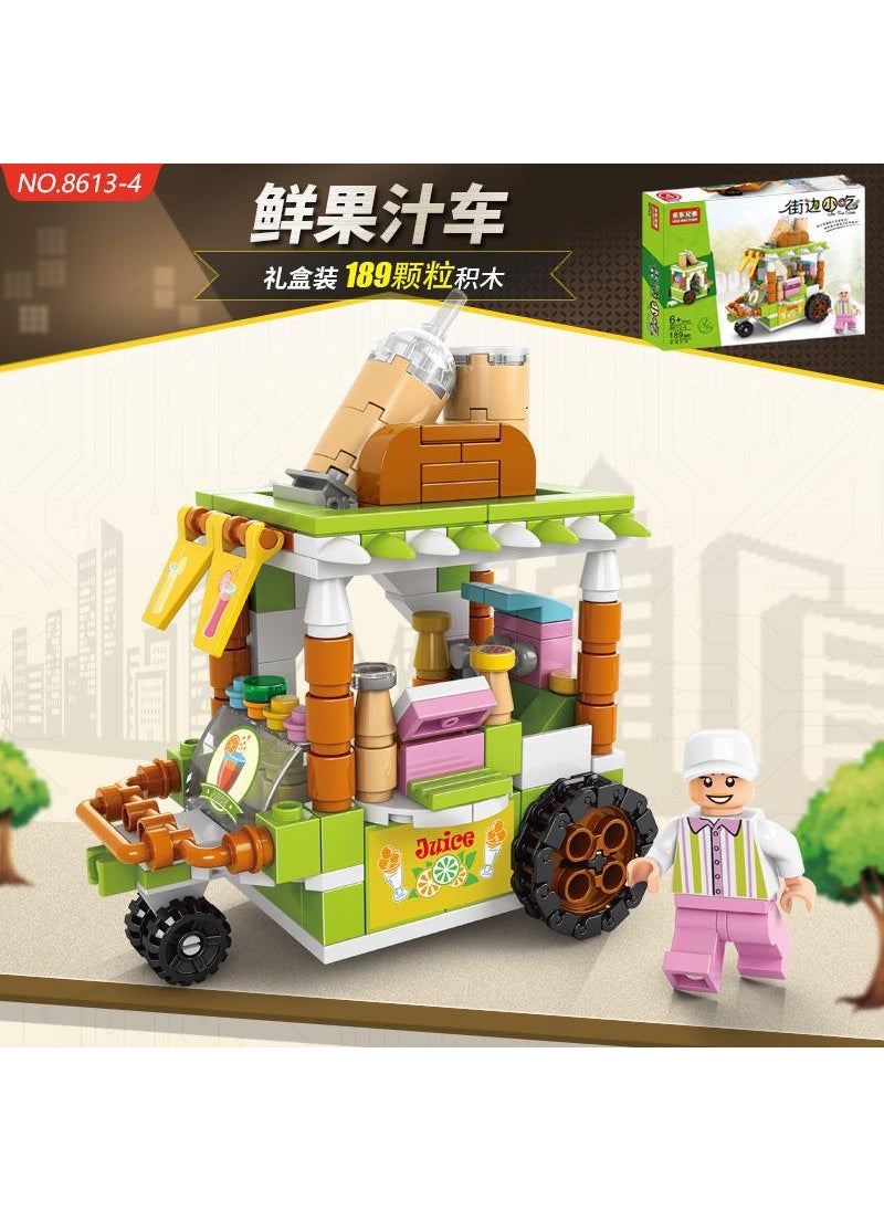 Kids 3-6 Building Blocks Educational Toy Compatible with LEGO (8613-4) Fresh Juice Truck -189 Yuan