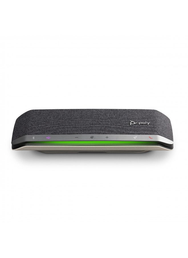 Poly - Sync 40 Smart Speakerphone (Plantronics) - Flexible Work Spaces - Connect to PC/Mac via Combined USB-A/USB-C Cable and Smartphones via Bluetooth - Works with Teams (Certified), Zoom & More