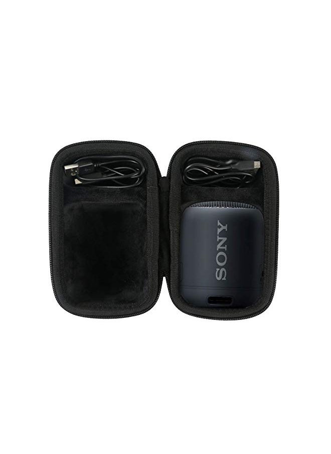 co2CREA Hard Travel Case Replacement for Sony SRS-XB100 SRS-XB12 SRS-XB13 Extra Bass Portable Bluetooth Speaker (All Black Case)