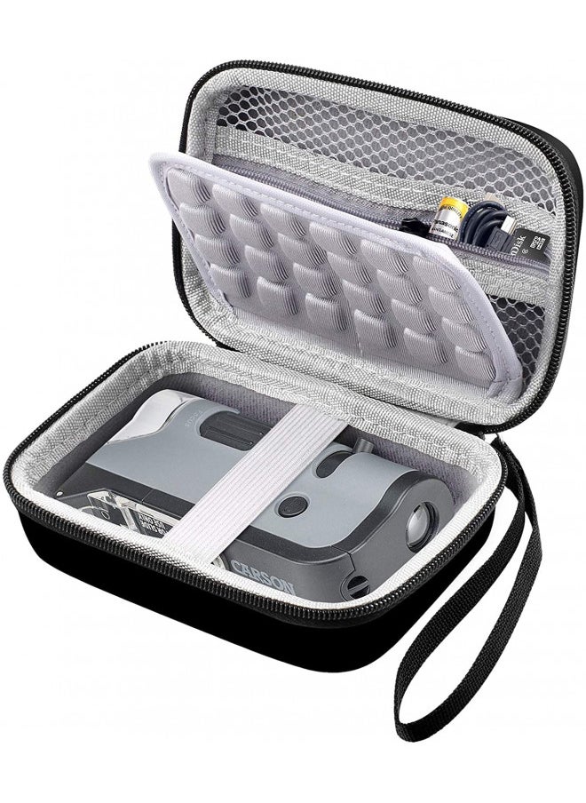 Microscope Case for Carson MicroFlip 100x-250x LED and UV Lighted Pocket Microscope(MP-250 or MP-250MU)- Black (Case Only)