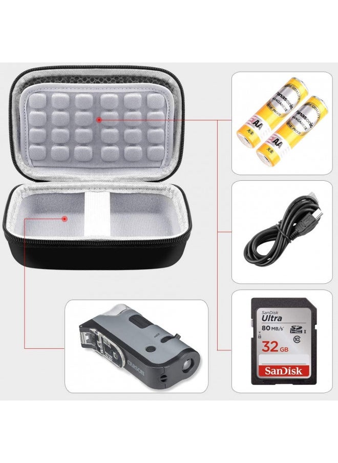 Microscope Case for Carson MicroFlip 100x-250x LED and UV Lighted Pocket Microscope(MP-250 or MP-250MU)- Black (Case Only)