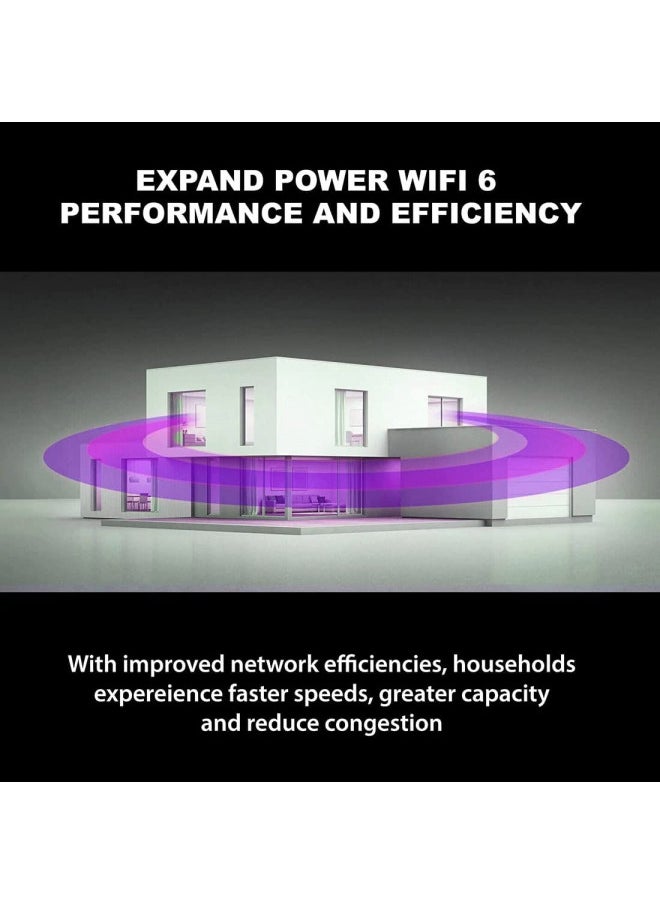 D-Link AX1800 Mesh Wi-Fi 6 Range Extender- Cover up to 2600 sq.ft- Dual Band, MU-MIMO, Mesh, WPA3, Booster, Repeater, Access Point, Extend Wi-Fi in Your Home, Gigabit Port, Easy App Setup, (DAP-X1870)