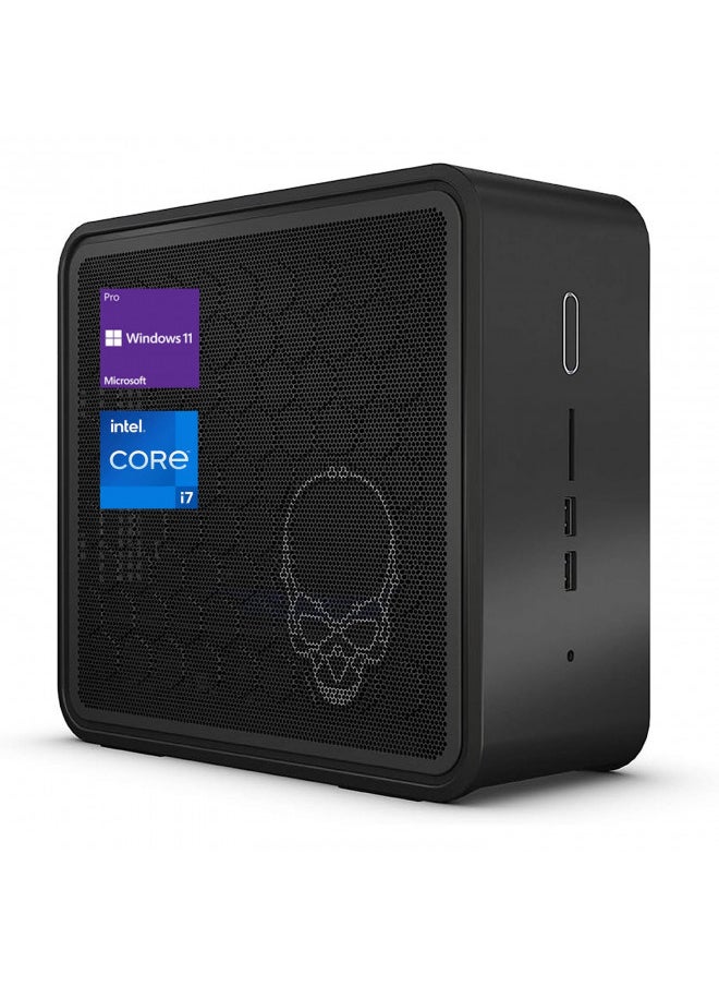 Intel NUC 9 Business Mini PC Desktop, Core i7-9750H, 16GB RAM, 512GB SSD, HDMI, RJ-45, SD Card Reader, Thunderbolt, Wi-Fi 6, Windows 11 Pro, Black, NUC9QN