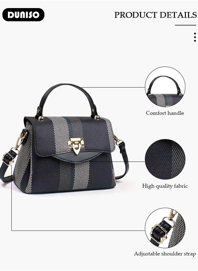 Women's Handbag with Removable Shoulder Strap, Soft PU Leather Elegant Tote Bag, Large Capacity Tote Shoulder Bag, Fashion Ladies Satchel Bag for Office Travel Daily