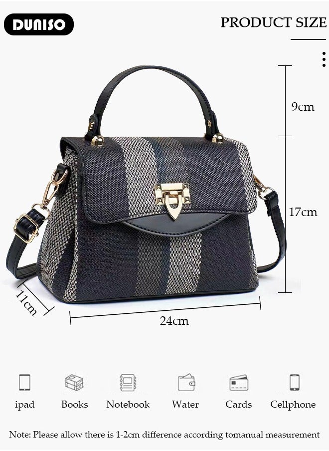 Women's Handbag with Removable Shoulder Strap, Soft PU Leather Elegant Tote Bag, Large Capacity Tote Shoulder Bag, Fashion Ladies Satchel Bag for Office Travel Daily