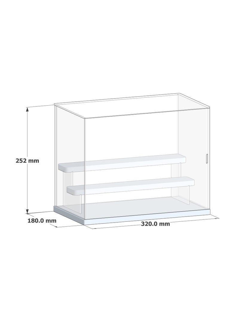 Acrylic High-Capacity Blind Box Display Shelf [Large Size: Three Layers (18 Blind Boxes)] Frameless Panoramic Display Box