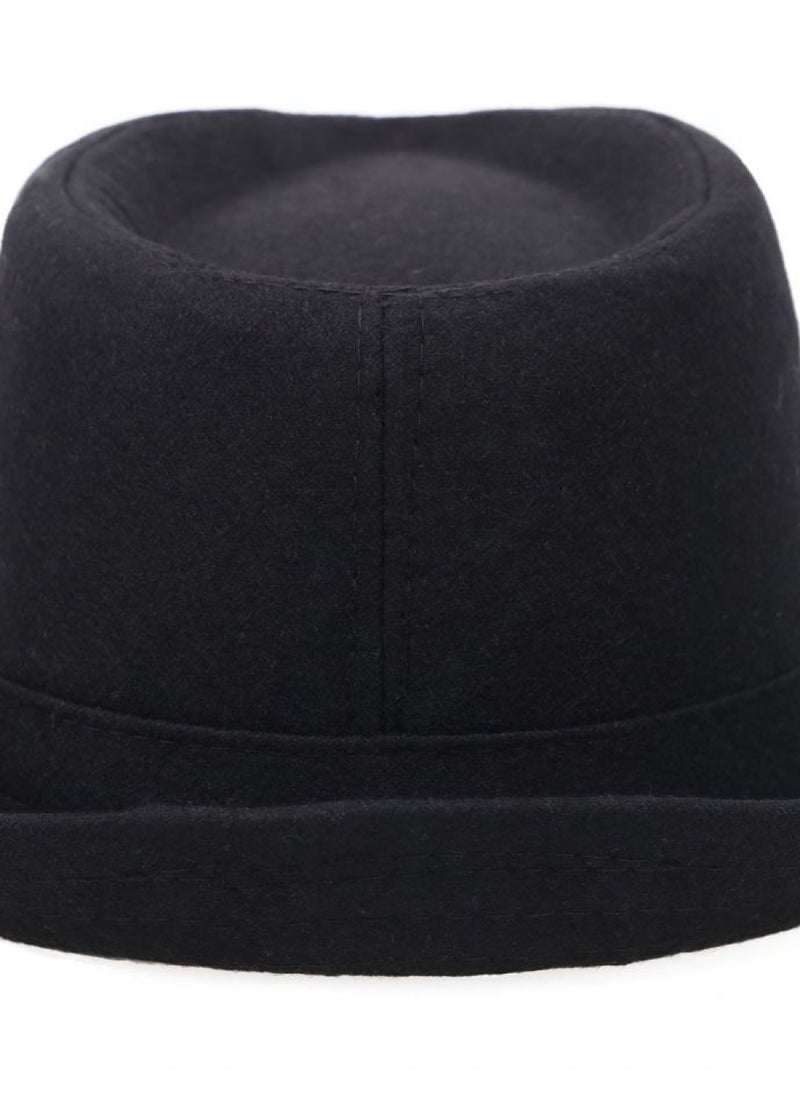 Simplicity Black Fedora Hat for Men Unisex Black Fedora Timelessly Classic Manhattan Black Fedora Hats for Women Fedora Hats for Men Fashion Black Hat