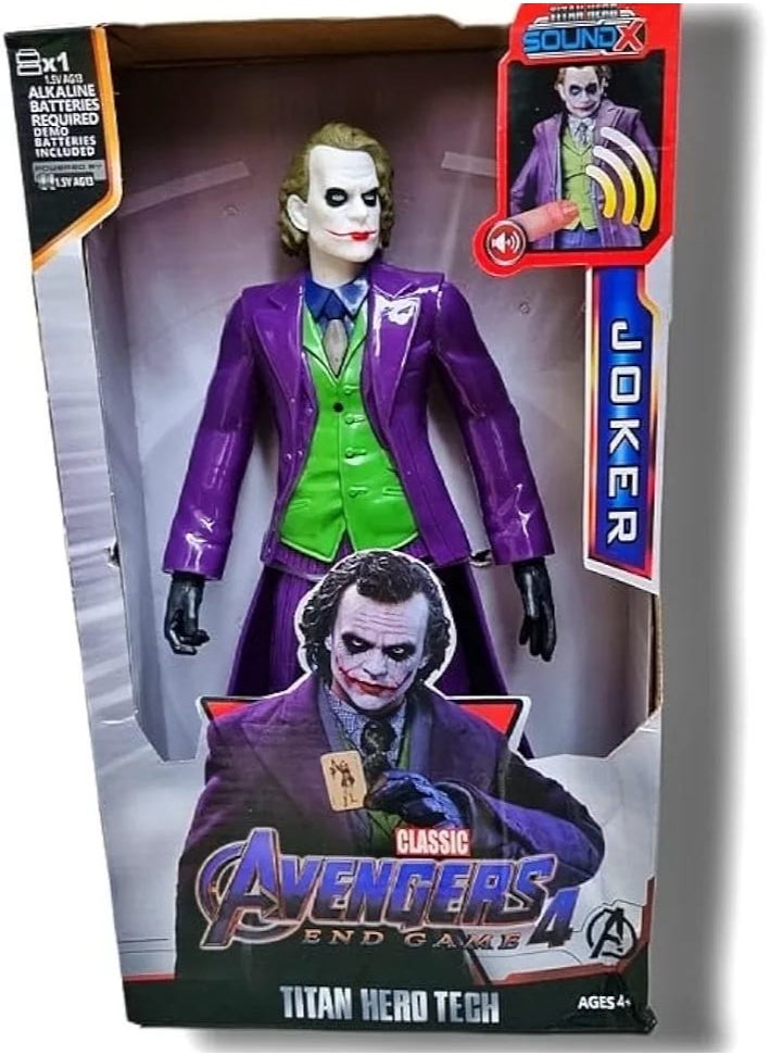 Titan hero series collectibles 12-Inch Joker Action Figure, Kids Toys For Boys And Girls Ages 3 +