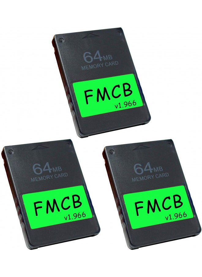 Skywin FMCB Free McBoot Card v1.966 for PS2-3 Pack Plug and Play PS2 Memory Card - 64 GB Memory Card PS2 Runs Games in USB Disk or Hard Disk