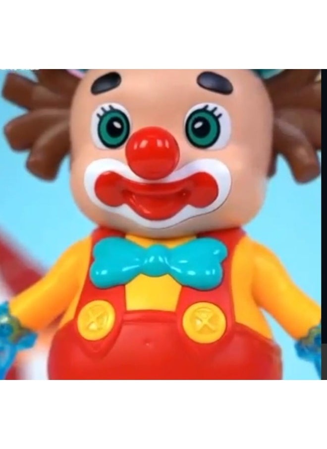 Battery Operated Dancing Clown Toy – Fun Performance with Lights and Sound