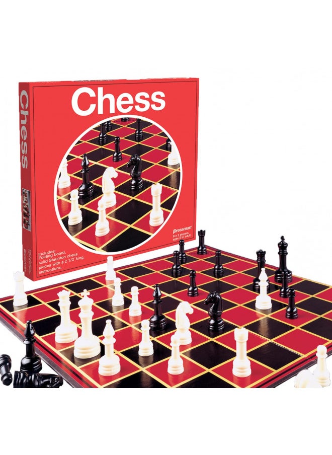 Pressman Toy Chess in Box, Red