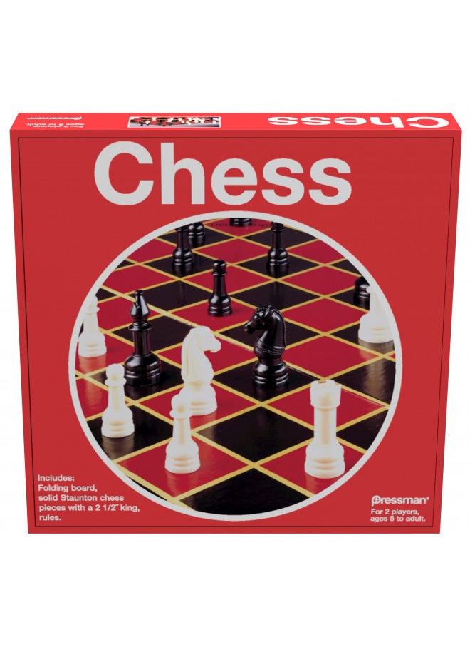 Pressman Toy Chess in Box, Red