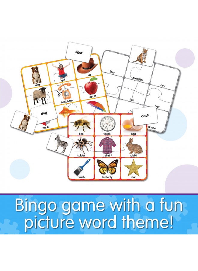 The Learning Journey: Match It! Bingo - Picture Word - Reading Game for Preschool and Kindergarten 36 Picture Word Cards, 9.5