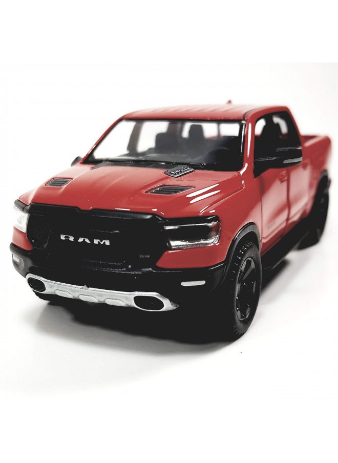 Kinsmart 2019 Red Dodge Ram 1500 Pickup Truck1/46 O Scale Diecast Truck