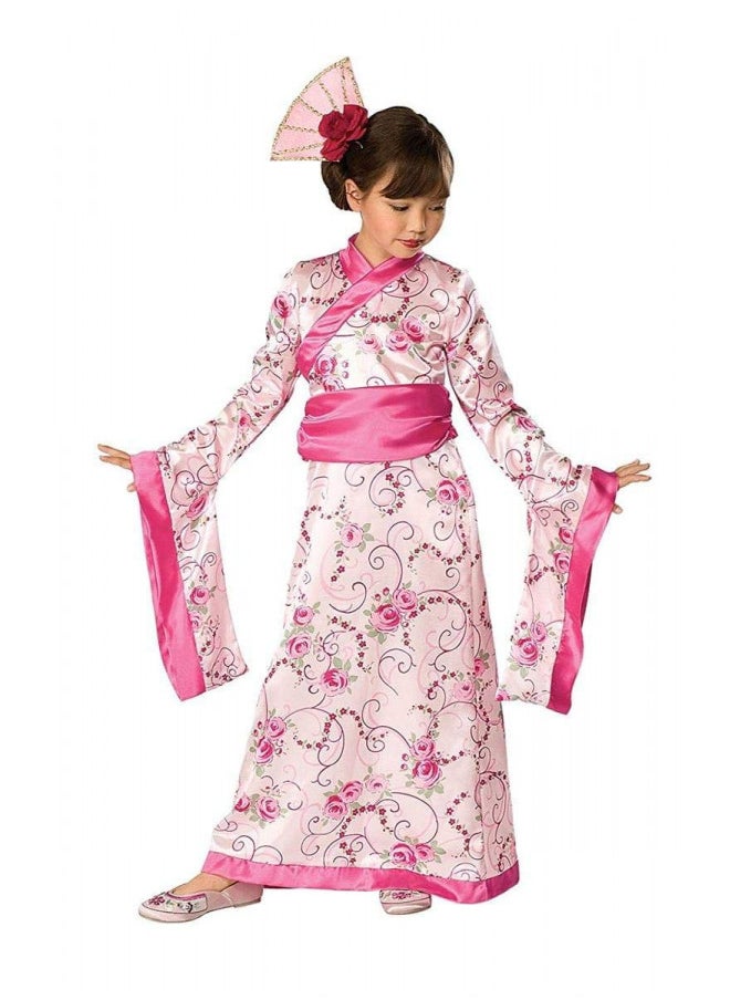 Let's Pretend Child's Asian Princess Pink Kimono Costume, Large