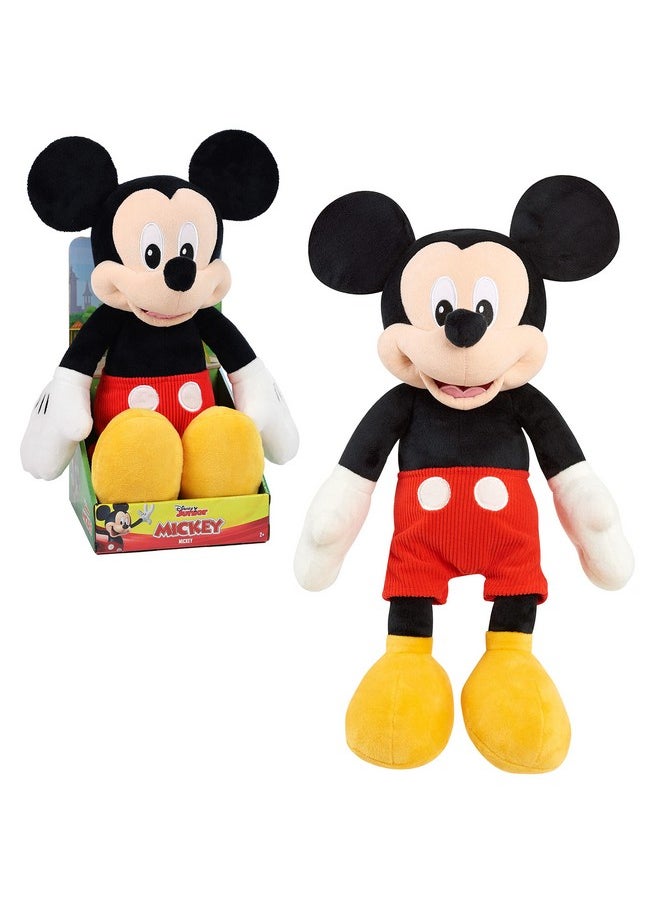 Junior Mickey Mouse Large 19-Inch Plush Mickey Mouse, Officially Licensed Kids Toys For Ages 2 Up By Just Play