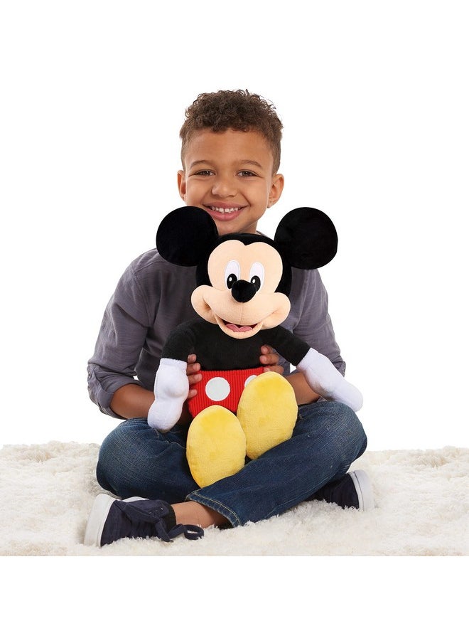 Junior Mickey Mouse Large 19-Inch Plush Mickey Mouse, Officially Licensed Kids Toys For Ages 2 Up By Just Play