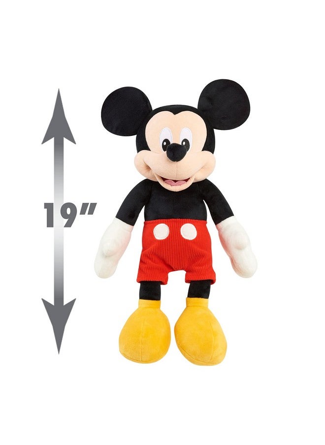 Junior Mickey Mouse Large 19-Inch Plush Mickey Mouse, Officially Licensed Kids Toys For Ages 2 Up By Just Play