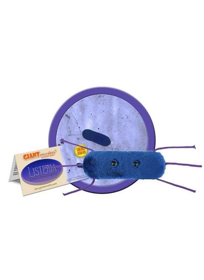 Giantmicrobes Listeria Plush - Learn About Health, Bacteria And Food Safety With This Unique Fun Gift For Family, Friend, Teachers, Chefs, Foodies, Doctors, Students, Scientists And Public Health