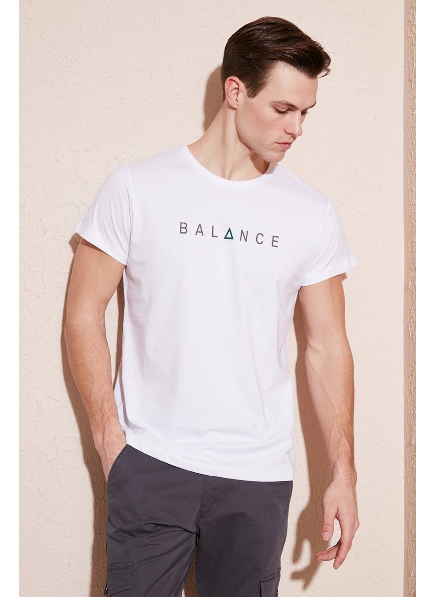 Cotton Slim Fit Crew Neck T Shirt Men's T Shirt 541BALANCE