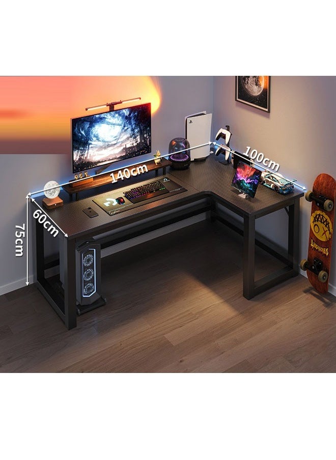 L Shape Gaming and Computer Table for Home Office Workstation 140X100 cm (Right Corner)