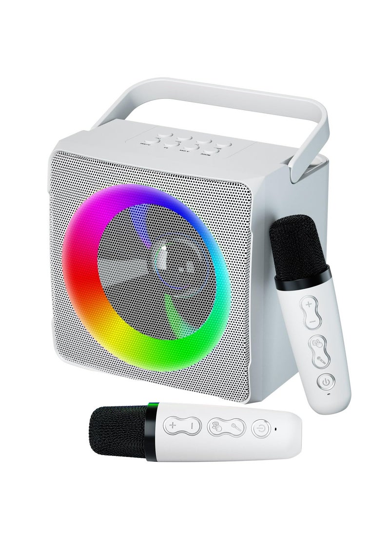 SD-508 New Mini Karaoke RGB Speaker with Dual Microphone