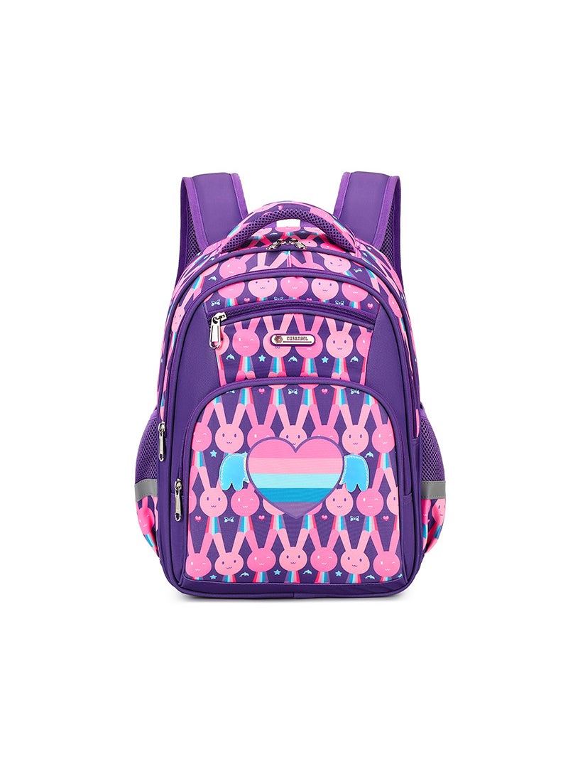 2024 Kids Space Backpack for Grades 3-6 Love Rabbit