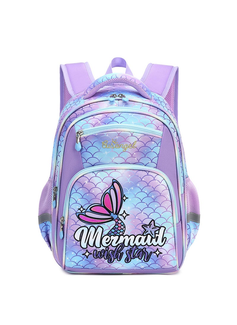 2024 Kids Space Backpack for Grades 3-6 New fishtail