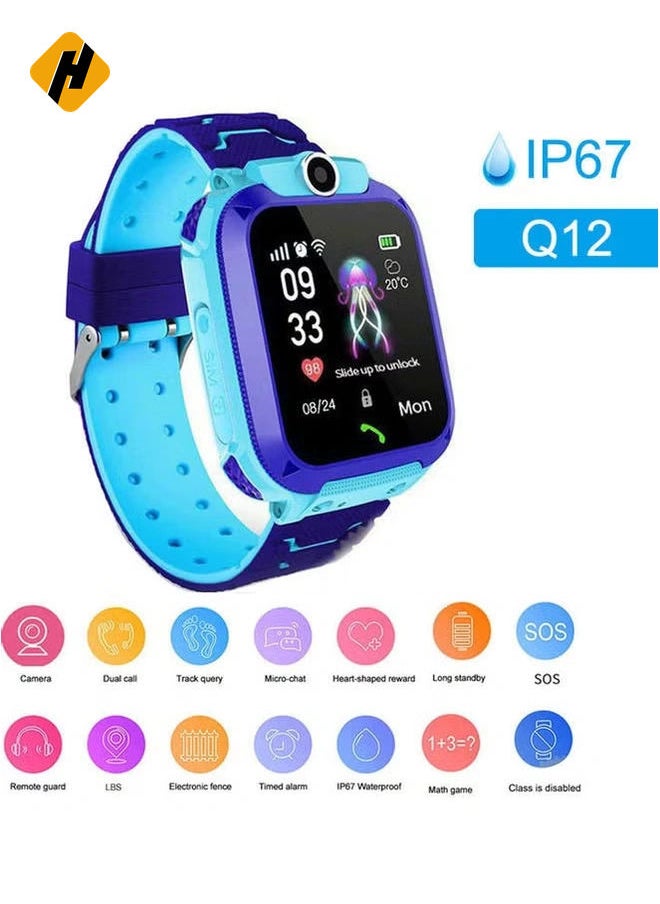 Kids Waterproof Anti-lost Smartwatch Blue