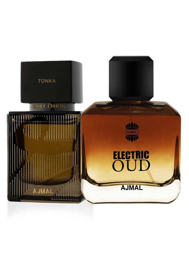 Purely Orient Tonka EDP 75ml & Electric Oud - Exotic Fragrance Set