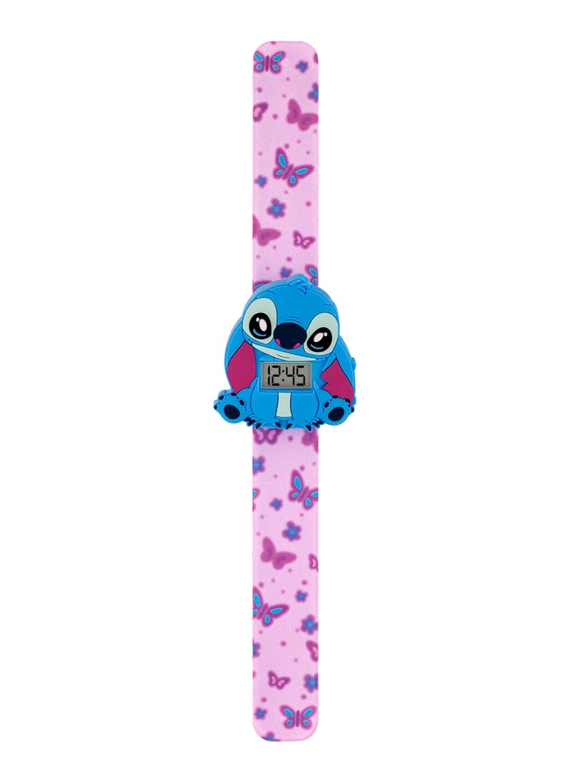 Disney Stitch Digital Slapband Watch - LAS4140