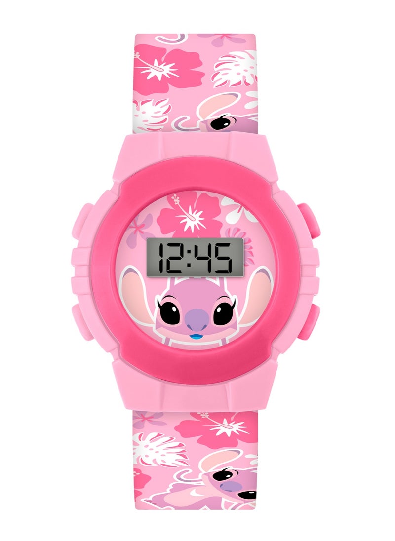 Disney Lilo & Stitch Pink Printed Digital Watch - LAS4141ARG