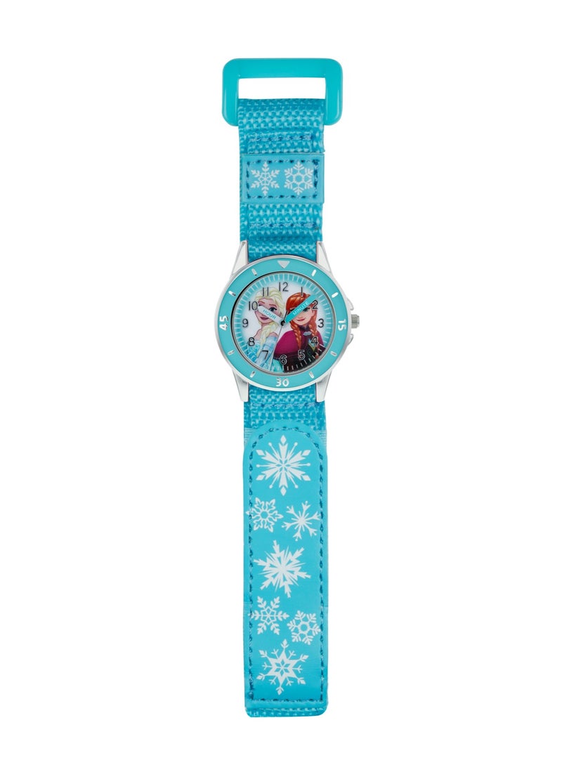 Disney Frozen Blue Fabric Strap Girls Watch - FZN5014