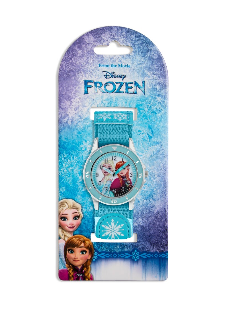 Disney Frozen Blue Fabric Strap Girls Watch - FZN5014