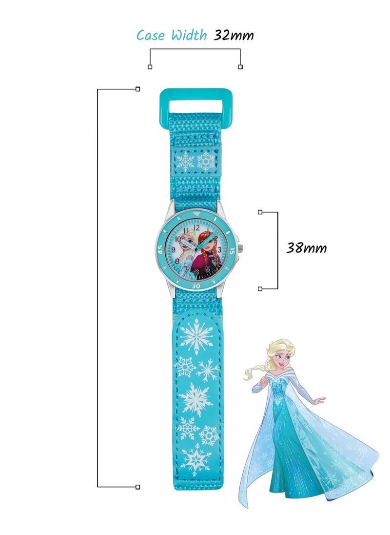 Disney Frozen Blue Fabric Strap Girls Watch - FZN5014