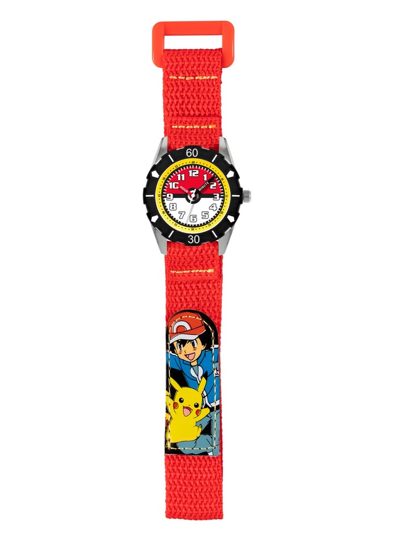 Pokémon Canvas Rip Strap Time Teacher Watch - POK3129