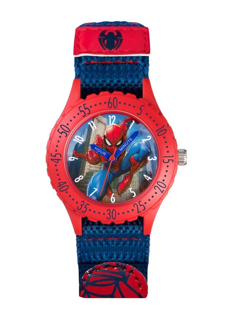 Disney Marvel Spiderman Blue Canvas Strap Boys Watch - SPD3495ARG