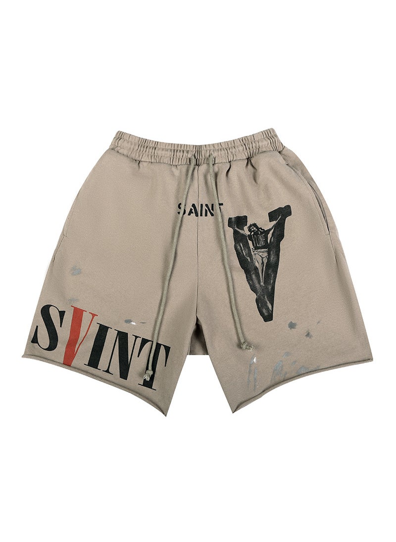 FG Menswear 2024 Spring Summer Casual Shorts New Khaki