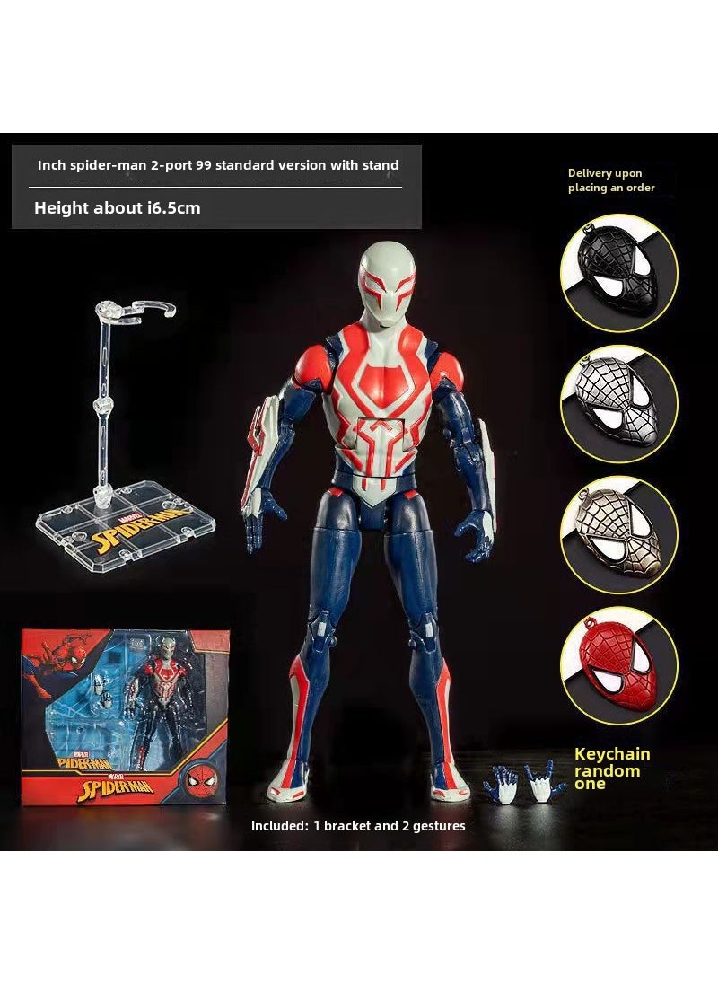 Marvel Action Figures 7 Inch Thanos, Captain America, Spider-Man, War Machine Spider-Man 2099 Bracket Edition