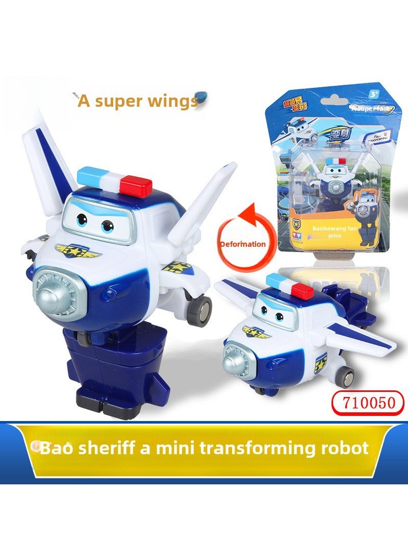 Mini Audi Double Diamond Transform Robot Toy for Kids 710050 Mini Bag Sheriff