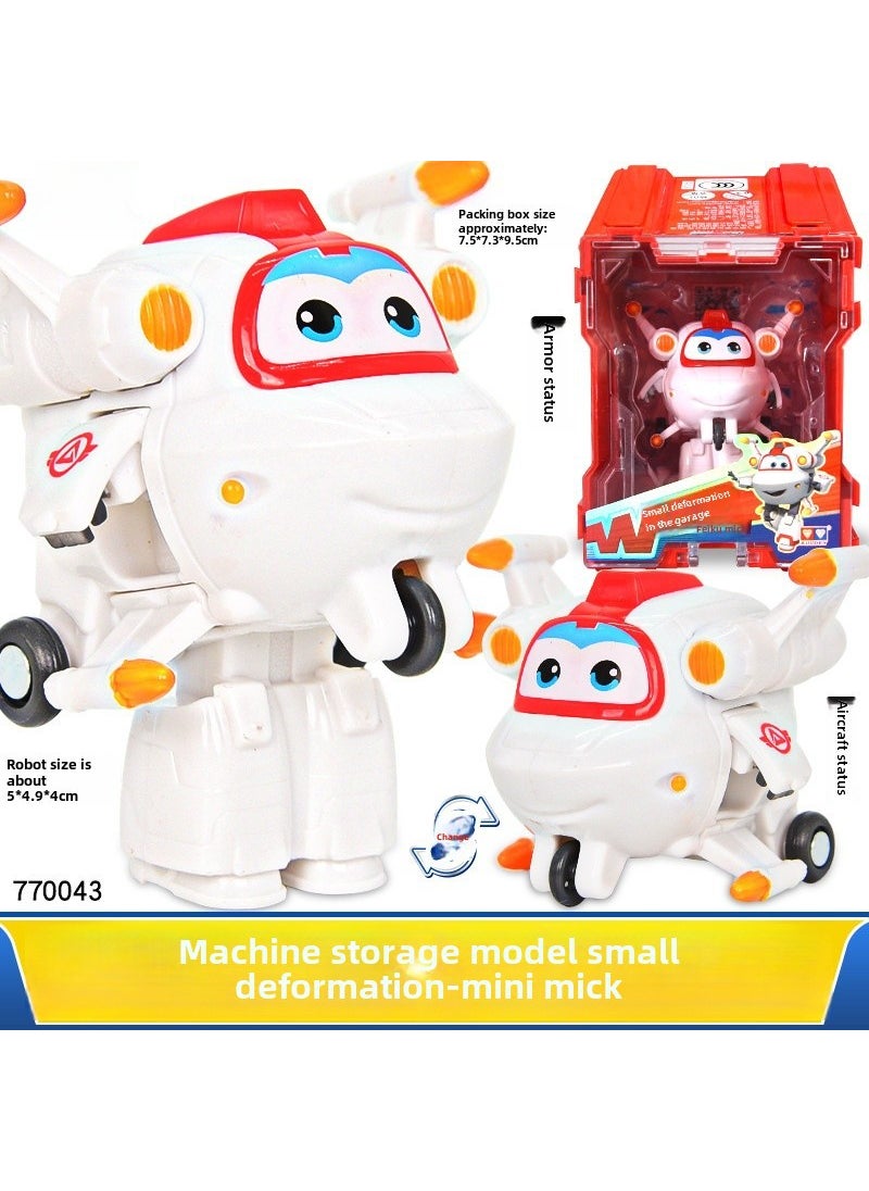 Mini Audi Double Diamond Transform Robot Toy for Kids 770043 Hankar Small Deformation-Mick