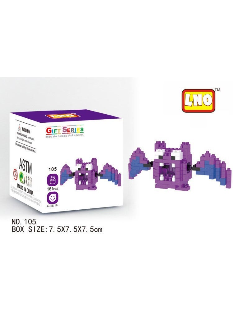 1 x 5 pcs Educational Building Blocks Elves Toys for Kids LNO-105-Bat