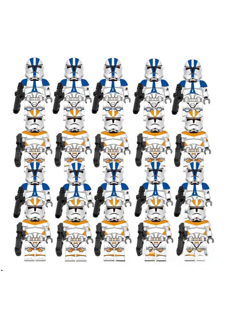 1 x 5 pcs Space Series Toy Robot Building Bricks Set 20 Pack Star Wars Suit