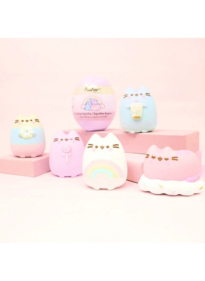 Pusheen The Cat [Surprise Blind Capsule] [Series 2] Cute Water Filled Squishy Toy [Birthday Gift Bags, Party Favors, Gift Basket Filler, Stress Relief Toys] - (5 Pc. Set) (One Of Each Style)