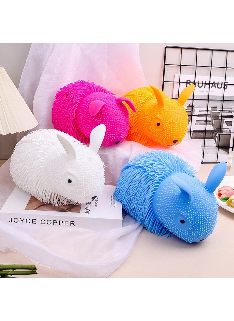 1 x 5 pcs Jumbo Stress Relief Squeeze Toy Ball Long haired rabbit (color random delivery)