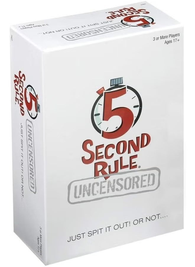 5 Second Rule Uncensored Or Not  Quick Thinking Party Game